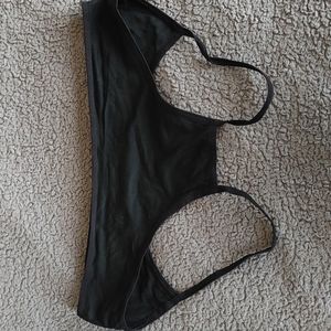 Black crotchless panties, size L, NWOT
